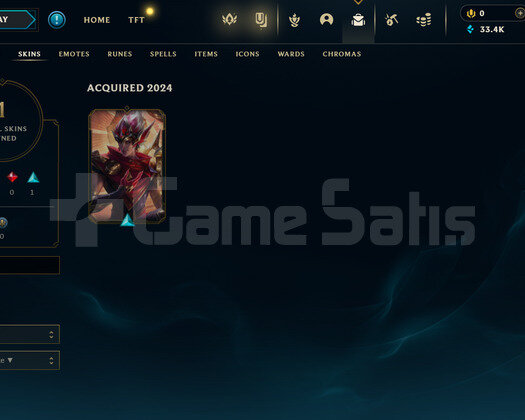 TR Unranked | 1 Kostüm - 33K Mö | LoL Hesap