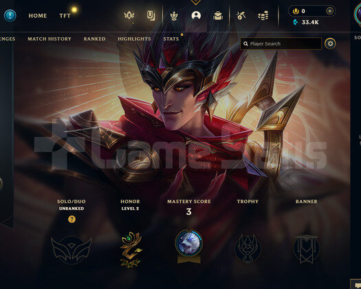 TR Unranked | 1 Kostüm - 33K Mö | LoL Hesap