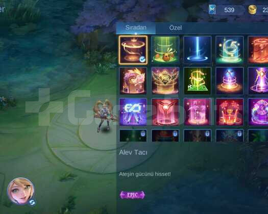 MLBB Yin Martis Aot Ruby Col 193 Legend Taşı DOLU