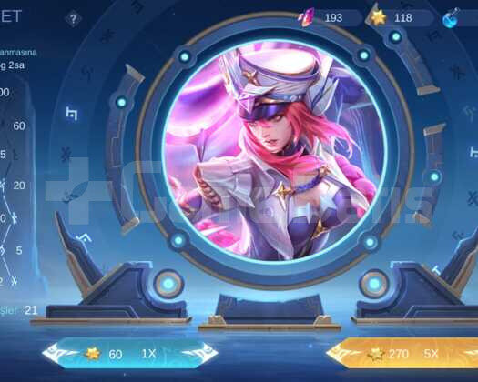 MLBB Yin Martis Aot Ruby Col 193 Legend Taşı DOLU