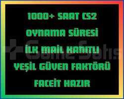 Faceit Hazır 1000+ Saat CS2 + MAİL