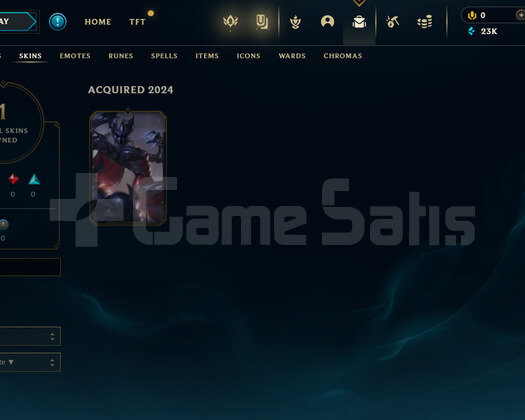 TR Unranked | 1 Kostüm - 23K Mö | LoL Hesap