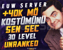 EUW +40K KOSTÜMÜNÜ SEN SEÇ 30 LEVEL UNRANKED