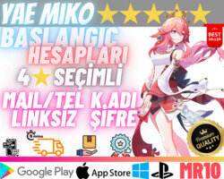 EU | MR10 Yae Miko - Temiz Başlangıç Hesapları