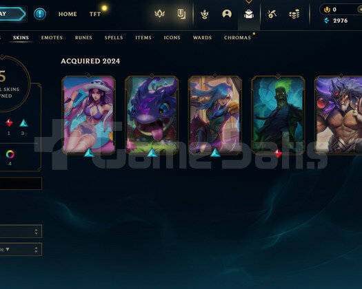 TR Unranked | 5 Kostüm - 32 Hero | LoL Hesap