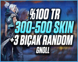 100TR SUNUCU 300-500 SKİN +3 BIÇAKLI DOLU