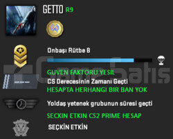 CS2 PRIME GUVEN FAKTORU YESIL