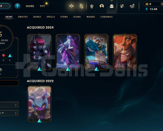 TR Unranked | 5 Kostüm - 34 Hero | LoL Hesap