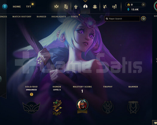 TR Unranked | 5 Kostüm - 34 Hero | LoL Hesap