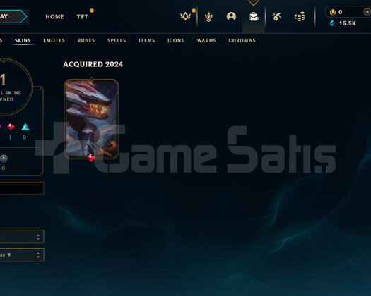 TR Gold 2 | 1 Kostüm - 15K Mö |LoL Hesap