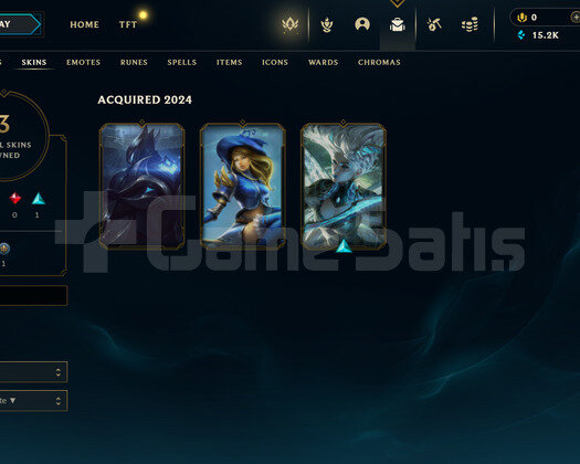 TR Gold 3 | 3 Kostüm - 15K Mö | LoL Hesap
