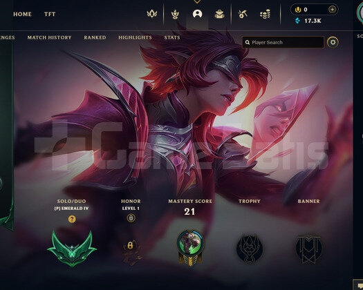 TR Zümrüt 4 | 4 Kostüm - 17K Mö | LoL Hesap