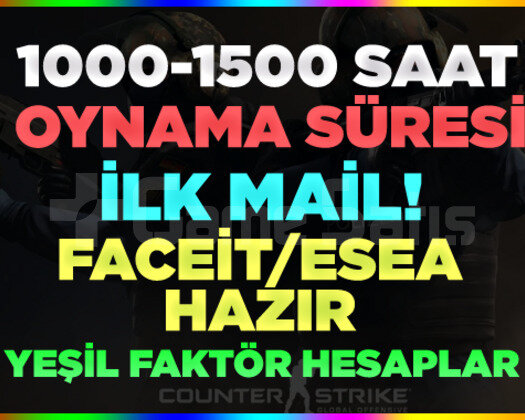 CS2 1000 - 1500 SAAT FACEİT HAZIR HESAPLAR