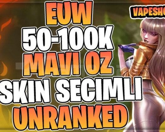 EUW BAN YOK! +50K SKİN SEÇİLEBİLİR 30 LVL UNRANKED