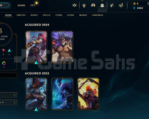 TR Plat 2 | 5 Kostüm - 42 Hero | LoL Hesap