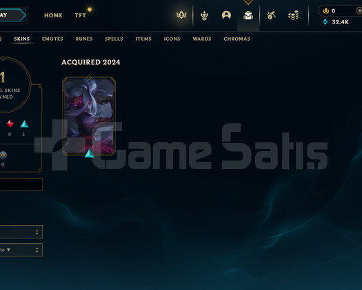 TR Gold 1 | 1 Kostüm - 32K Mö | LoL Hesap
