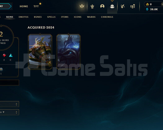 TR Gold 2 | 2 Kostüm - 38K Mö | LoL Hesap