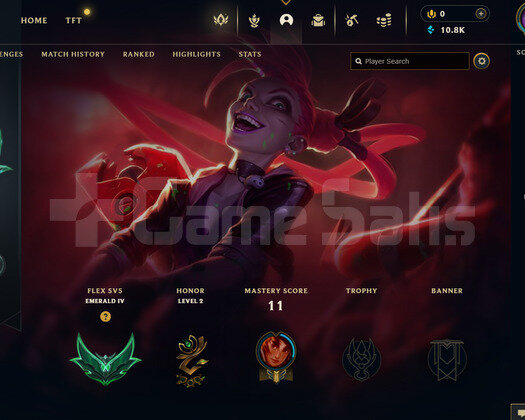 TR Flex Zümrüt 4 | 2 Kostüm - 10K Mö |LoL Hesap