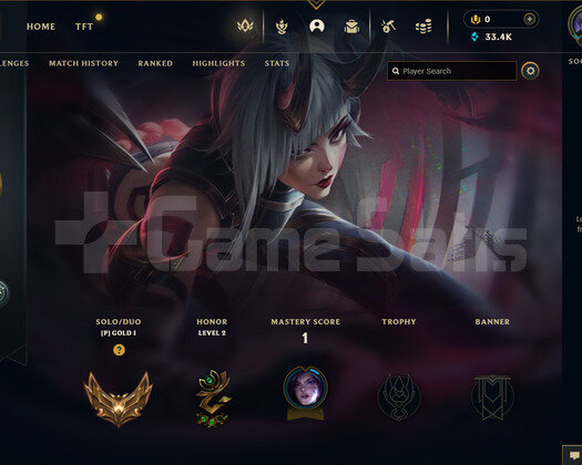 TR Gold 1 | 2 Kostüm - 33K Mö | LoL Hesap