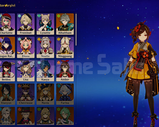 AR 25 Alhaitham + Raiden Shogun + furina silahi
