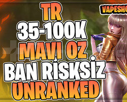 TR BAN YOK! +35K MAVİ ÖZ 30 LVL UNRANKED