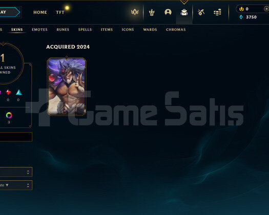 TR Demir 1 | 1 Kostüm - 34 Hero | LoL Hesap