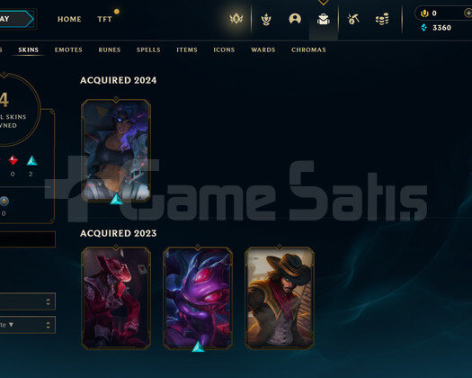 TR Unranked | 4 Kostüm - 27 Hero | LoL Hesa