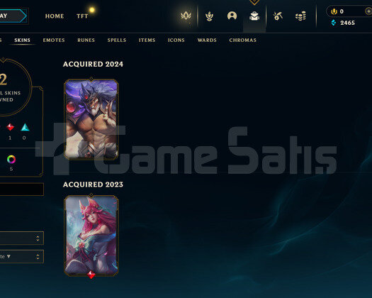 TR Gold 3 | 2 Kostüm - 25 Hero | LoL Hesap