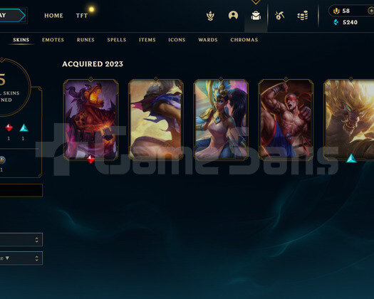 TR Unranked | 5 Kostüm - 31 Hero | LoL Hesap