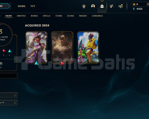 TR Zümrüt 4 | 3 Kostüm - 35 Hero | LoL Hesap