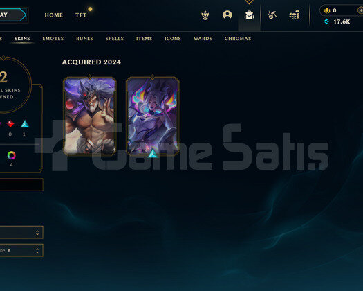 TR Gold 1 | 2 Kostüm - 17K Mö | LoL Hesap