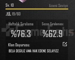 10 SEVİYE KLAN İSİM AKTİF 5 DAKİKADA TESLİMAT