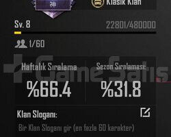 8 SEVİYE KLAN İSİM AKTİF 5 DAKİKADA TESLİMAT