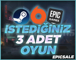 İSTEDİĞİNİZ 3 OYUN + SINIRSIZ DESTEK