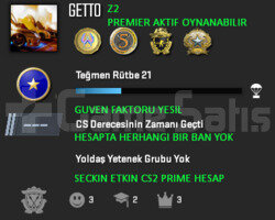PREMIER AKTIF CS2 PRIME | 4 MADALYA | YESIL FAKTOR