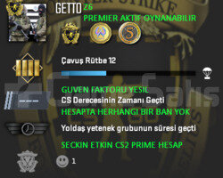 PREMIER ACIK | CSGO PRIME | GUVEN FAKTORU YESIL