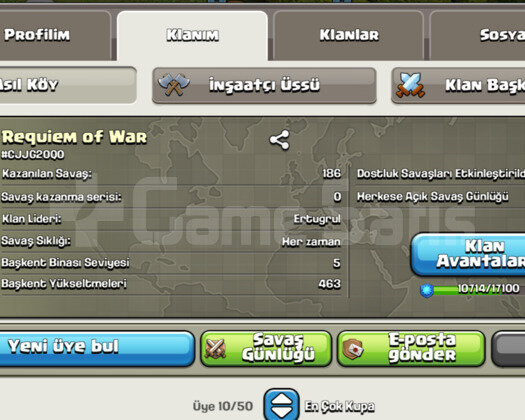 16 Level İngilis isimli klan