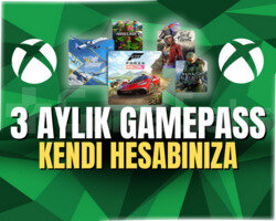3 Aylık Xbox Gamepass Online + Garanti