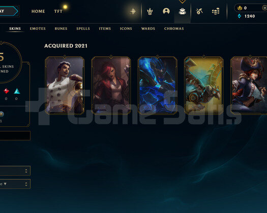 TR Demir 1 | 5 Kostüm - 31 Hero | LoL Hesap