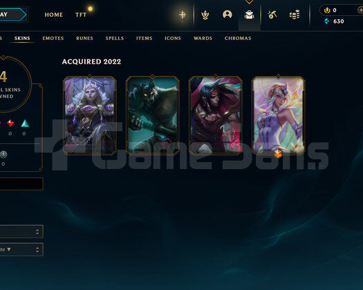TR Gold 2 | 4 Kostüm - 36 Hero | LoL Hesap