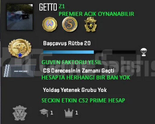 PREMIER ACIK | CSGO PRIME | GUVEN FAKTORU YESIL