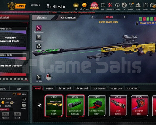 +7 SET SINIRSIZ GROZALI EFSO HESAP