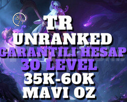 TR GARANTİLİ 35K-60K MAVI ÖZ 30 LEVEL UNRANKED