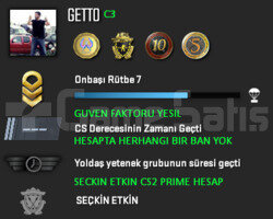 4 MADALYA | CS2 PRIME | GUVEN FAKTORU YESIL