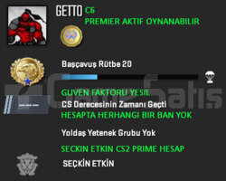 PREMIER ACIK | CSGO PRIME | GUVEN FAKTORU YESIL
