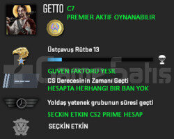 PREMIER ACIK | CSGO PRIME | GUVEN FAKTORU YESIL