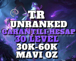 TR GARANTİLİ 30K-60K MAVI ÖZ 30 LEVEL UNRANKED