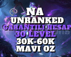 NA GARANTİLİ 30K-60K 30 LEVEL UNRANKED HESAP