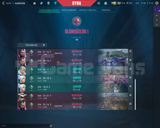 İmmortal 1 Hesap +High MMR Boost/isimdeğiştirme+