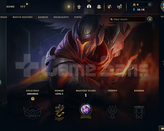 EUW Unranked | 1 Kostüm - 30K Mö | LoL Hesap